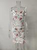 Summer 2026 Floral Print Ruffle Sleeveless V-neck Dress