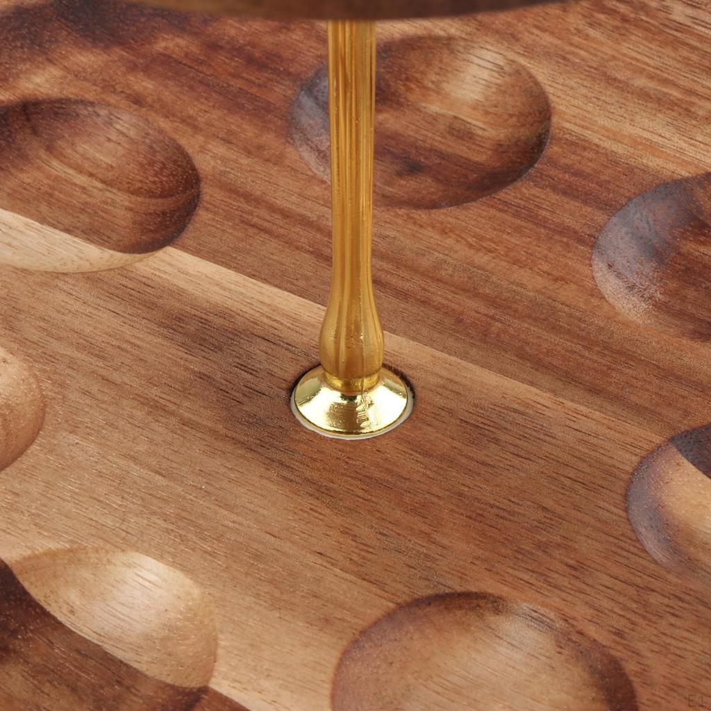 3 -level Wooden Egg Storage Pill, Multipurpose Tray Support, Cupcake Support for