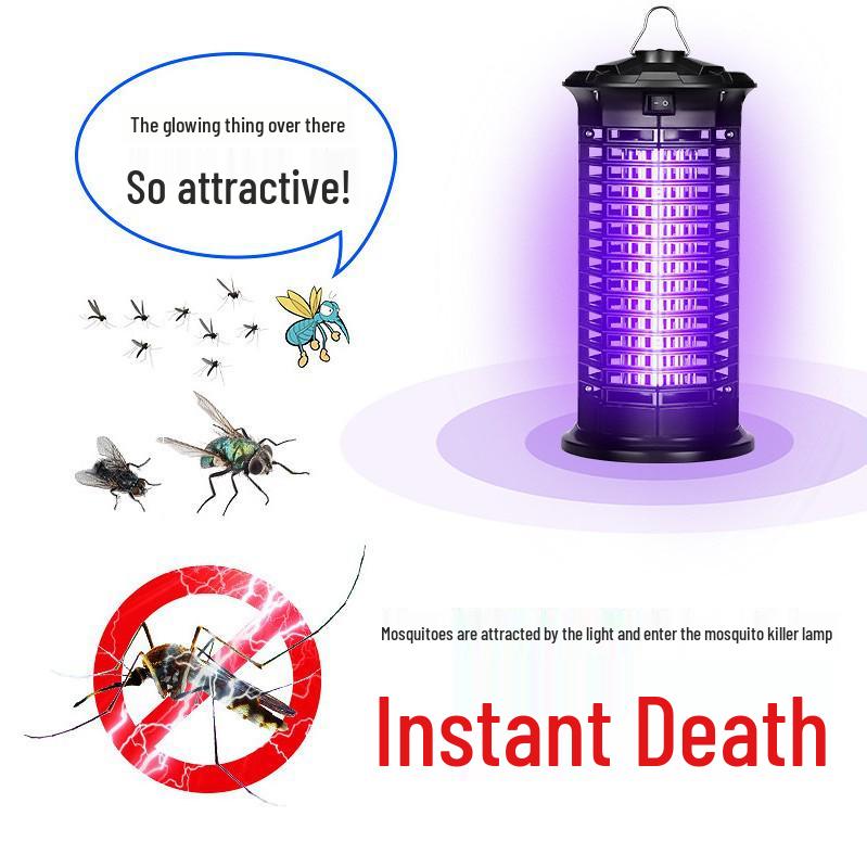 2025 Mosquito Killer Lamp: Automatic, Electric Shock, Indoor/Outdoor Repellent for Camping & Household Use