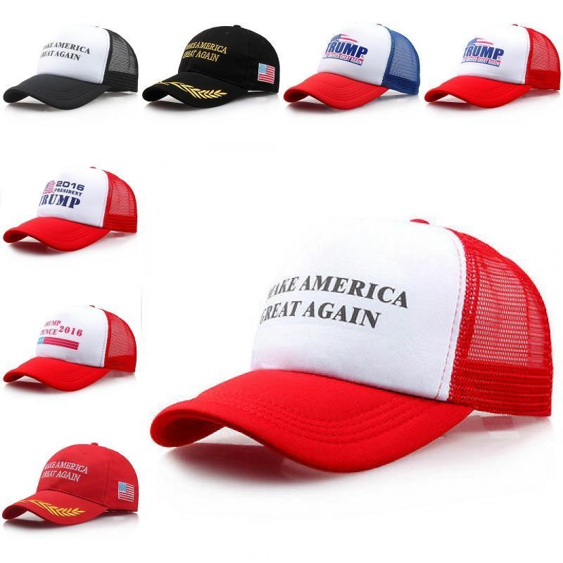 Printing Letter Hat Donald Trump Republican Adjustable Mesh Cap Fashion Gift