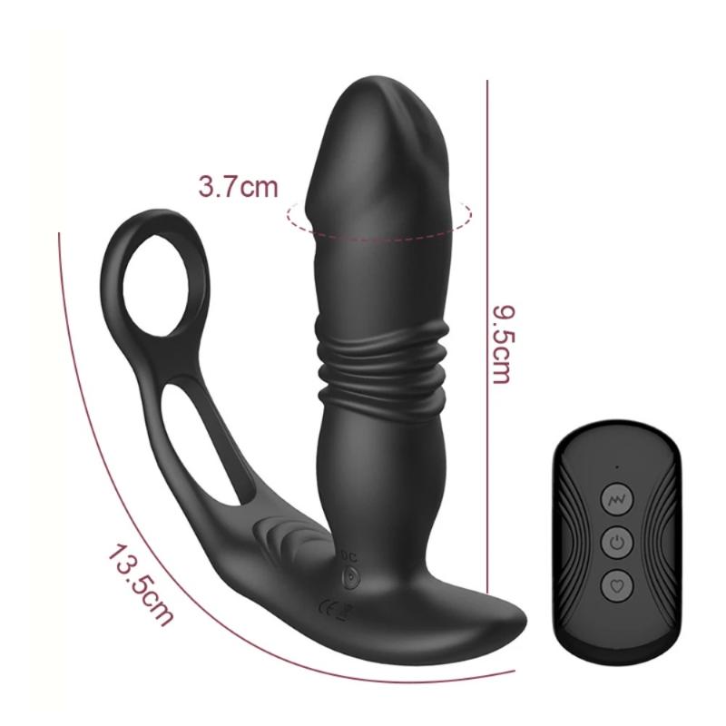 Remote control fully automatic male and female multi frequency masturbation massager, sex toy, back extension prostate anal plug