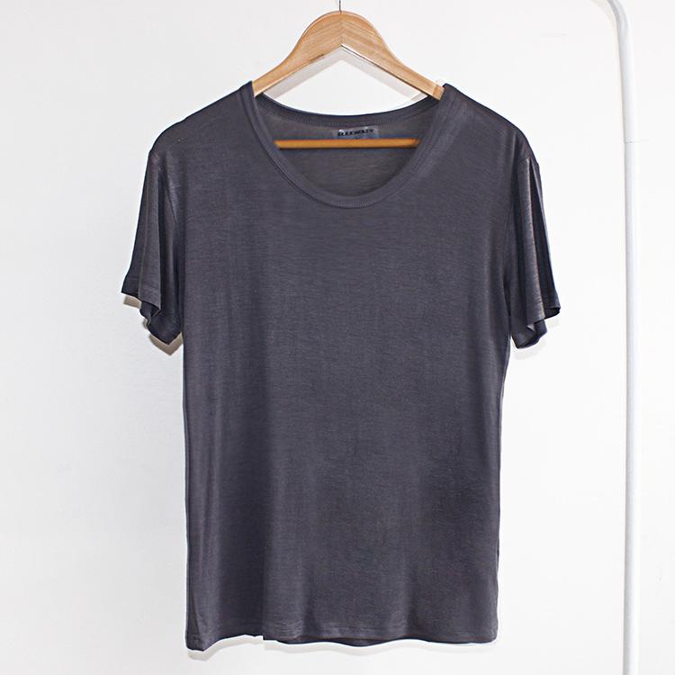 Mens Summer Stretchy T-Shirt Soft Breathable Short Sleeves Sleep T-shirts for Men Round Neck Casual Basic Tee Shirt Athletic Gym Workout Home T-shirts