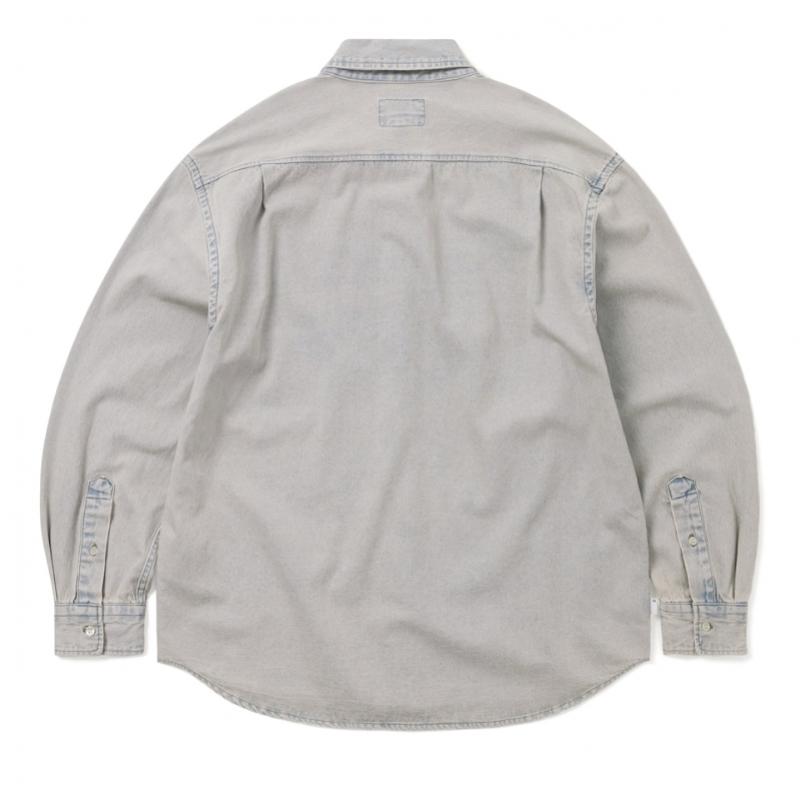 ThIs Is Never That dIstincted Denim Shirt Lavender