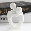 Abstract Embracing Couple Sculpture Resin Figurine Art Statue For Bedroom Tabletop Decor Romantic Centerpiece Gift For Couples