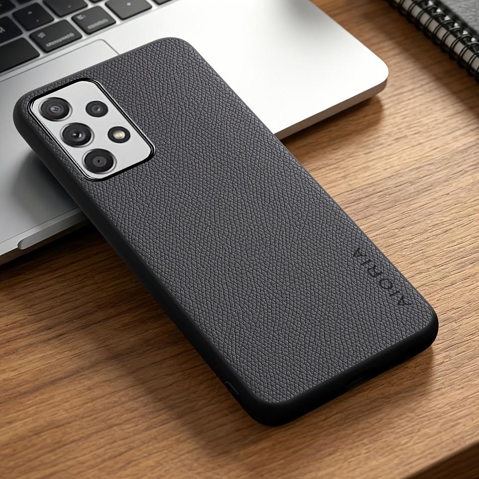Phone Case: for Samsung for Galaxy A13 A23 A33 A53 A73 Case Solid Color Elegant Synthetic Leather Stylish Phone Case
