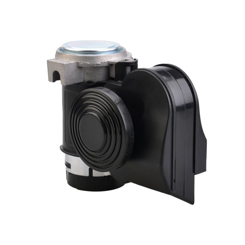 12V Black Snail Compact Dual Air Horn Sound Signal Car Air Horn For Car Vehicle Motorcycle Yacht Boat SUV Bike Train