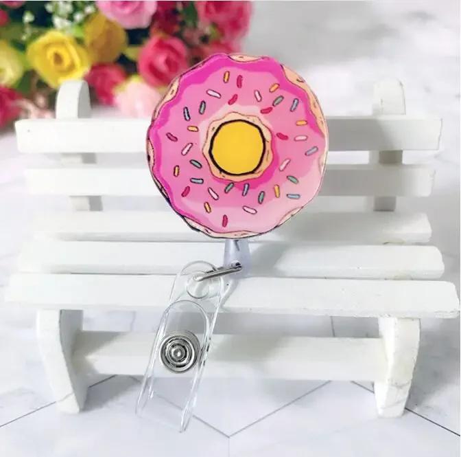 New Nurse Doctor Retractable Badge Reel with Horizontal Style Students ID Business Card Work Card Badge Holder Office Supplies