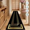 Minimalist Geometric Runner Rug Non Slip Easy Clean Long Floor Mat Indoor Hallway Bedroom Home Decor