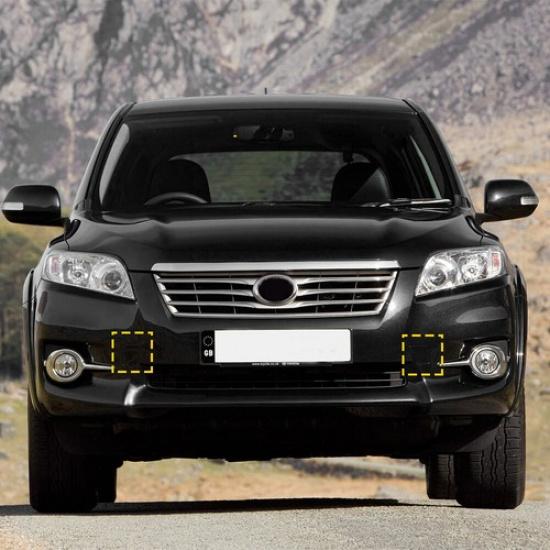 Pair Front Bumper Tow Hook Eye Cover For Toyota Cap RAV4 2011-2012 Left Right