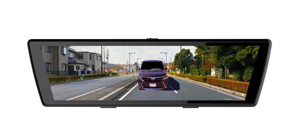 Diletto Smart Rearview Mirror with Dash Touchscreen SONY Full HD Front and Rear WDR Image 16GB MicroSD Card Innovative Sales DL-F2000SRM Cam, 9.8-inch