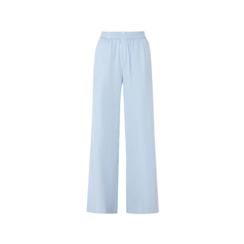 LANCY Women s Smart Comfort Wide-Leg Pants S