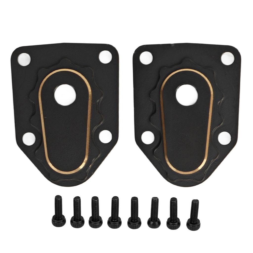 2PCS RC Steering Knuckle Portal Covers Brass Outer Portal Drive Housing Cover for Axial 118 UTB18