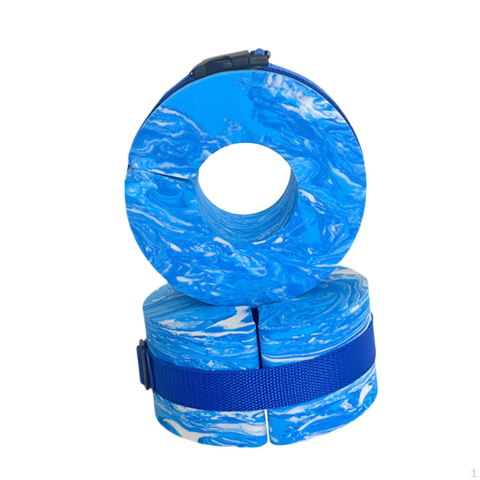 

2Pcs Swim Aquatic Cuffs EVA Water Float Rings for Beginners Children Workout Blue