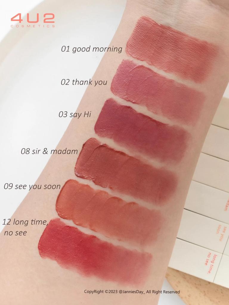 4U2 Is Authorized!! Love You, Baby, Lip Mud Is Amazing! Essence Matte Finish with Intense Color That Won'T Come Off Easily