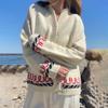 2025 Women's Casual Printed Knit Cardigan Sweater Coat