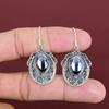 Shungite Earring Gemstone Vintage Earring 925 Sterling Silver Earring Natural Shungite Jewelry Handmade Earrings Antique  Earring For Gifts