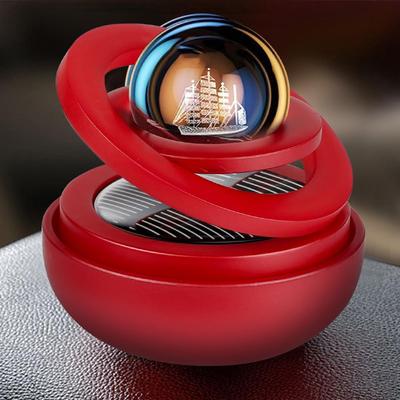 Anello deodorante per auto a energia solare Anello rotante per aromaterapia Cruscotto Diffusore di profumo Accessori per auto Decorazioni per interni