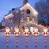 Upgraded 5 Pack Solar Christmas Garden Stake Lights, Outdoor Solar Garden Stake Christmas Lights For Christmas Decorations