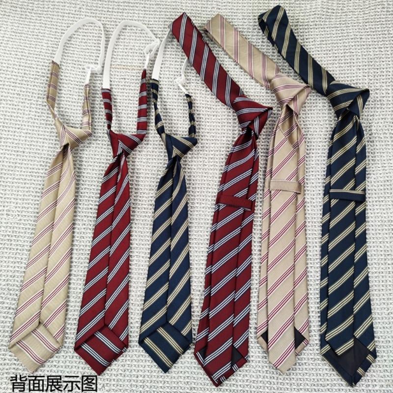 Cravatta a Righe JK alla Moda Cravatta Regolabile Accessorio per Collo per Donne Uomini Adolescenti Accessori per Uniformi Aziendali e Scolastiche