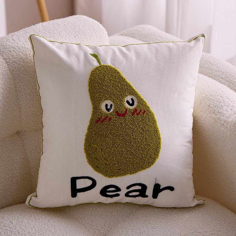 Embroidered Towel Cushion Pillow, Dropshipping, Ins-style Sofa Pillow, Home Bedside Cushion