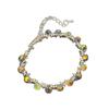 Delicate Symphony Crystal Irregular Beaded Geometric Bracelet Sweet Little Fresh Girly Cold Wind Jewelry
