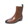 Fashion New English Style Chelsea Long Boots for Men Black Luxury Brand Mens Shoes Rubber Casual Shoes for Men Leather Winter Boots Man