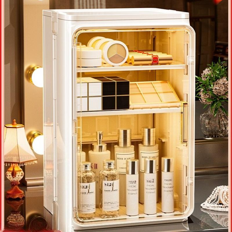 Cosmetic Storage Box Desk Lipstick Powder Dust-proof Storage Rack Large Capacity Perfume Skin Care Dressing Table Organizer Box