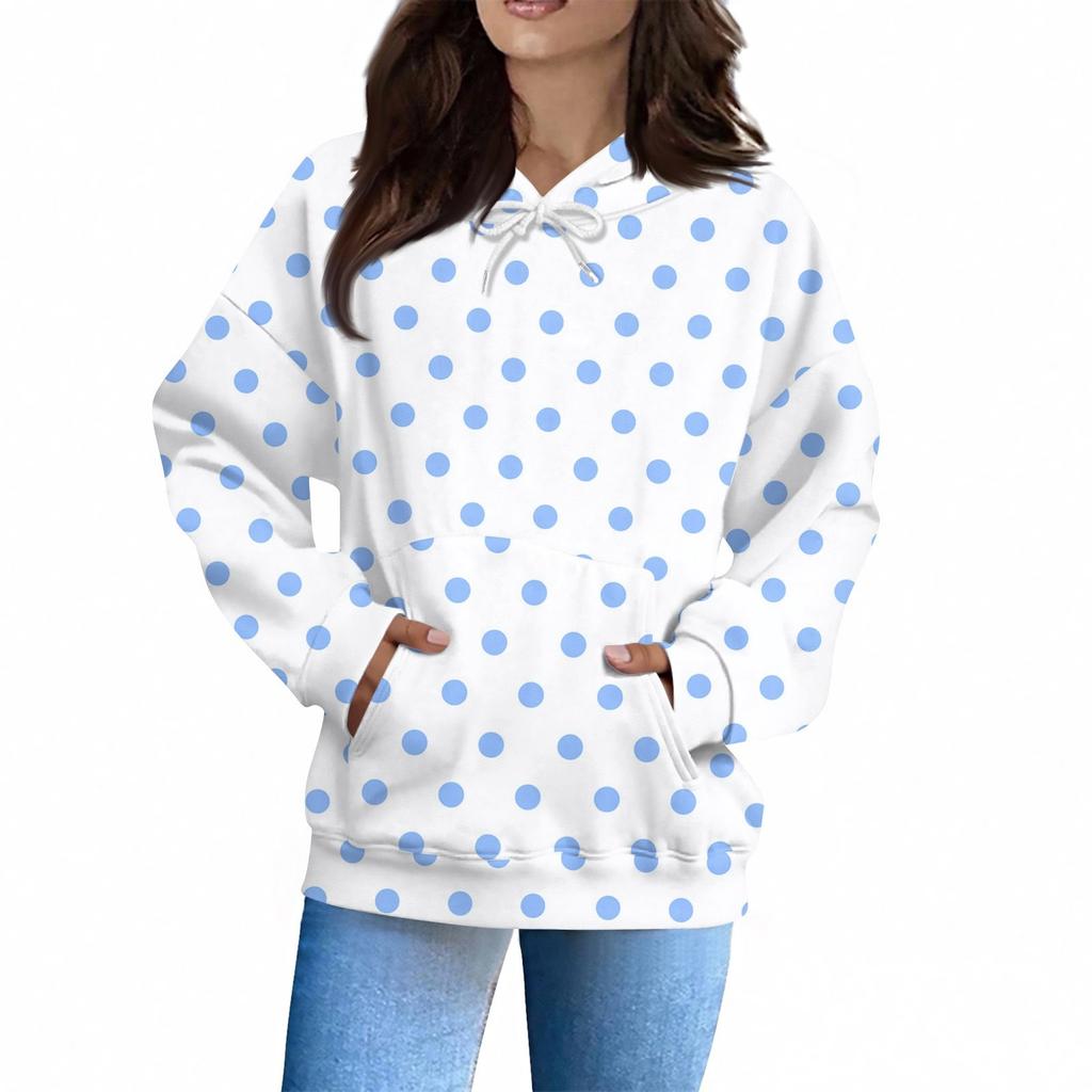 Women's Fashion Daily  Casual Hoodie Long Sleeve Printed Top
