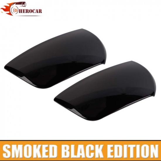 2 szt. Obie strony Pokrywa Lampy Reflektora Listwa Dekoracyjna Do Chevy Camaro 2010-15 Dymiony Czarny