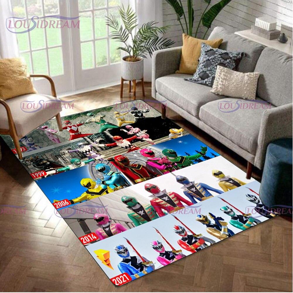 Area Dinosaur Power Popular Rangers Rug 3d Print Carpet Floor Mat Living Room Bedroom Decorate Large Area Carpet Kids Room Rug