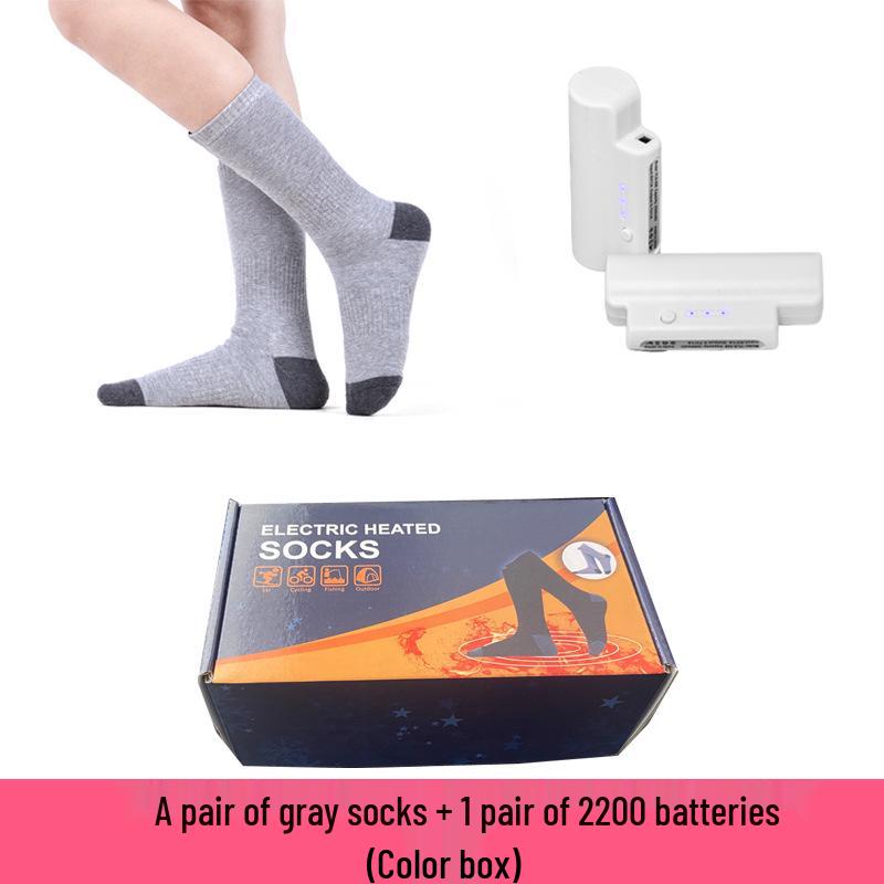 Rechargeable Electric Heated Socks - Unisex Winter Foot Warmers