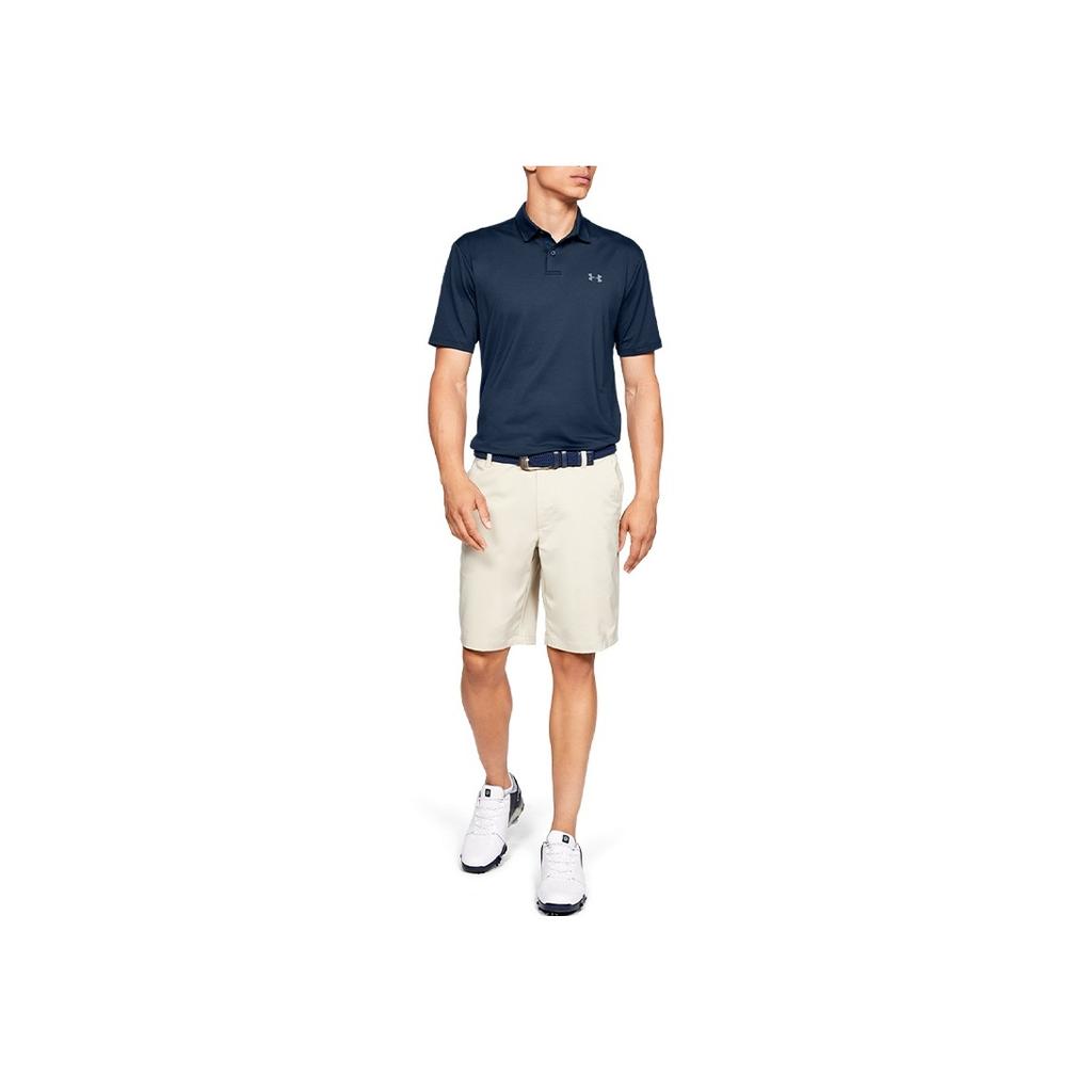 Under Armour Golf Sport Breathable Short Sleeve Polo Shirt Men Tops Academy-Blue 1342080-408