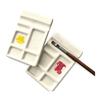 Anti-Seepage Nail Palette Easy To Clean Multi-Compartment Ceramic Palette Gel Color Blending Sturdy Durable
