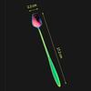 Small Teaspoon Colorful Stainless Steel Spoon Tea Spoon Long Handle Dessert Spoon Creative Coffee Spoon
