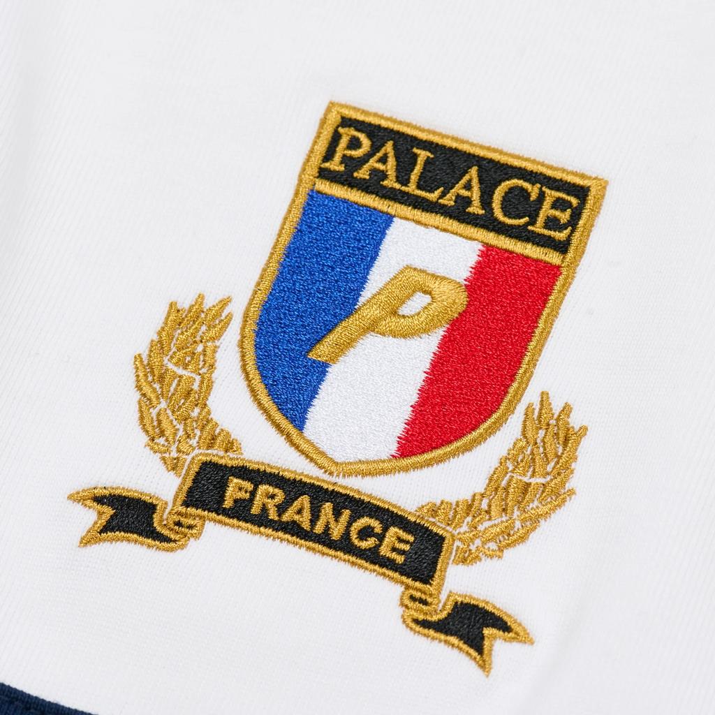 Palace International Rugby White Unisex Tops P28ES056