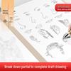 Chinese Gongbi Painting Beginner Tracing Book: Ancient Style Flowers & Figures Sketchbook