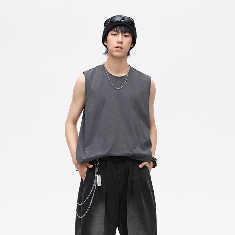 Men's Sleeveless Loose-Fitting Casual Vest for Outdoor Workouts and Hiking