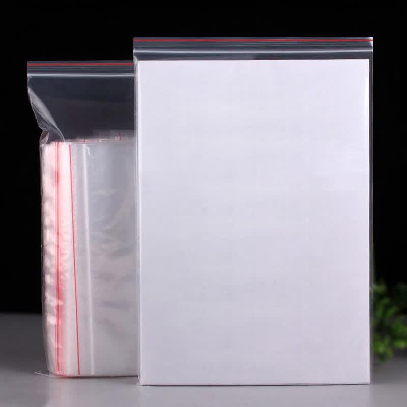 QINZHI Thickened Transparent Self-Sealing Storage Bags