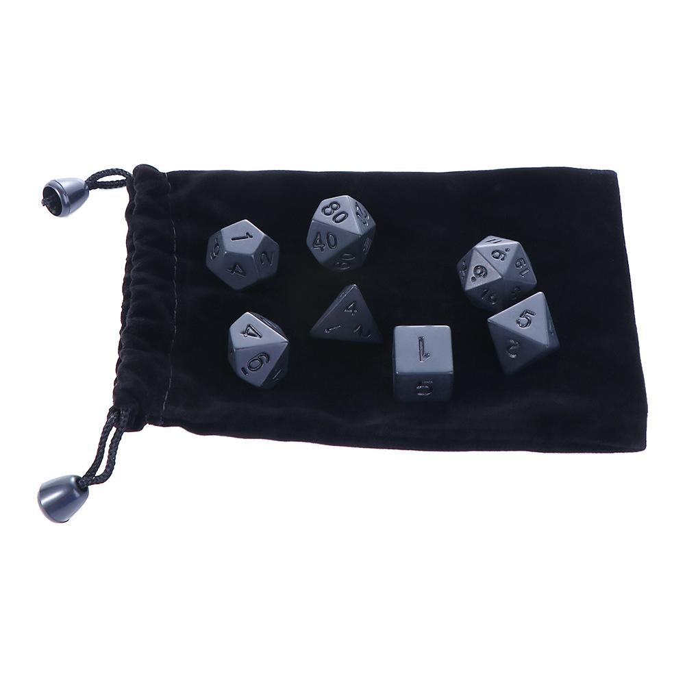 Toys Personality Family Game Black RPG Dice Set Number Dices Kit Polyhedral Dice Educational Toy