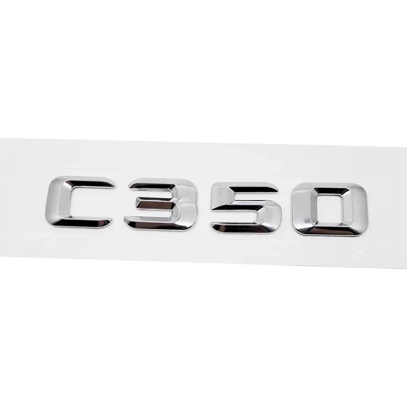 Alloy ABS Car Letter Stickers Rear Trunk Badge for Mercedes Benz C Class C240 C250 C260 C280 C300 C320 C350 C400 C500 Emblem RV1