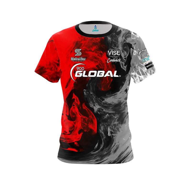 Nuova maglia da bowling Global G con pallino verde e sfumature, manica corta