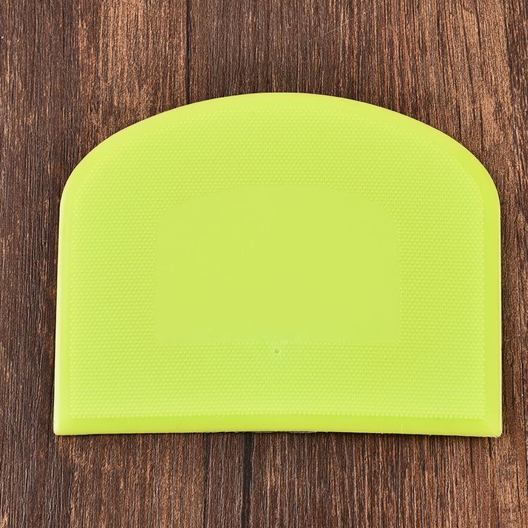 Paquete de 2 Herramienta de Corte de Pastelería de Cocina Multiusos de Plástico Flexible, Espátula para Alimentos para Masa de Pan, Horneado de Pasteles, Fondant, Glaseado - Blanco, Verde