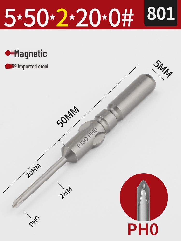 Imported S2 Steel 5mm Magnetic Electric Screwdriver Bits (801/800), 101-Piece Set