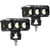 KAWELL 60W Motorcycle Fog Lights, LED Motorcycle Headlights, Motorcycle Auxiliary Light, Motorcycle Headlight, LED