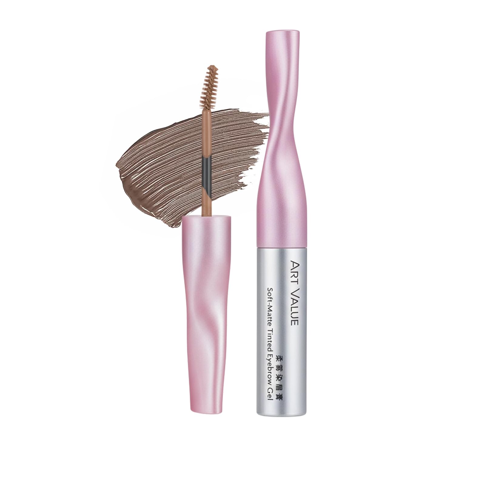 EXWICH Eyebrow Mascara, Natural Brown, Soft Color Payoff, Keeps Hair Flow, Dyes Eyebrow Mascara, Corrects Eyebrow Color, Natural Finish (02-Natural