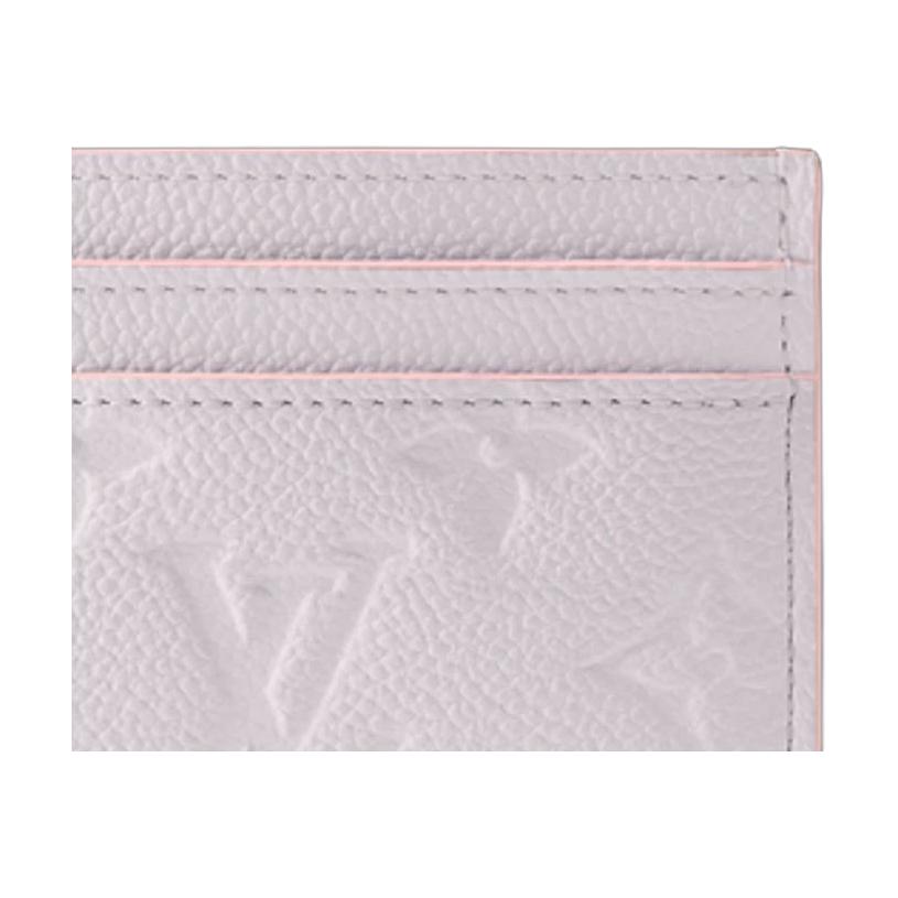 Louis Vuitton Monogram Leather Card Holder Women Accessories Lavender M29250