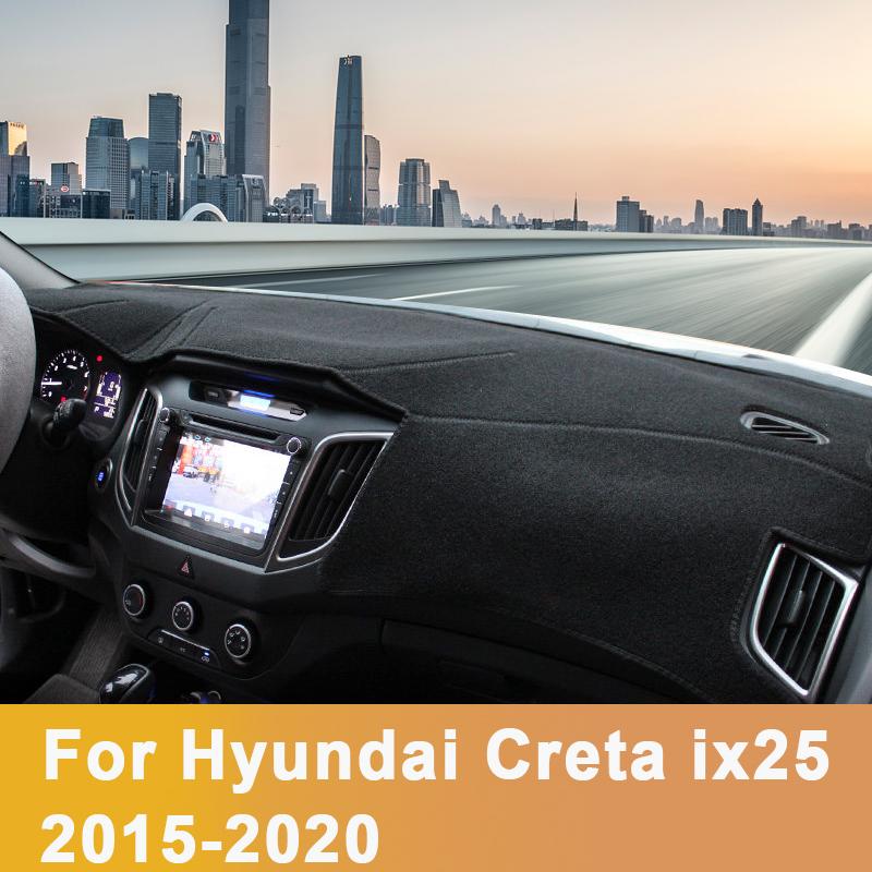 For Hyundai Creta ix25 2015-2018   Car dashboard Avoid light pad trument platform desk cover Mats Carpets Accessories
