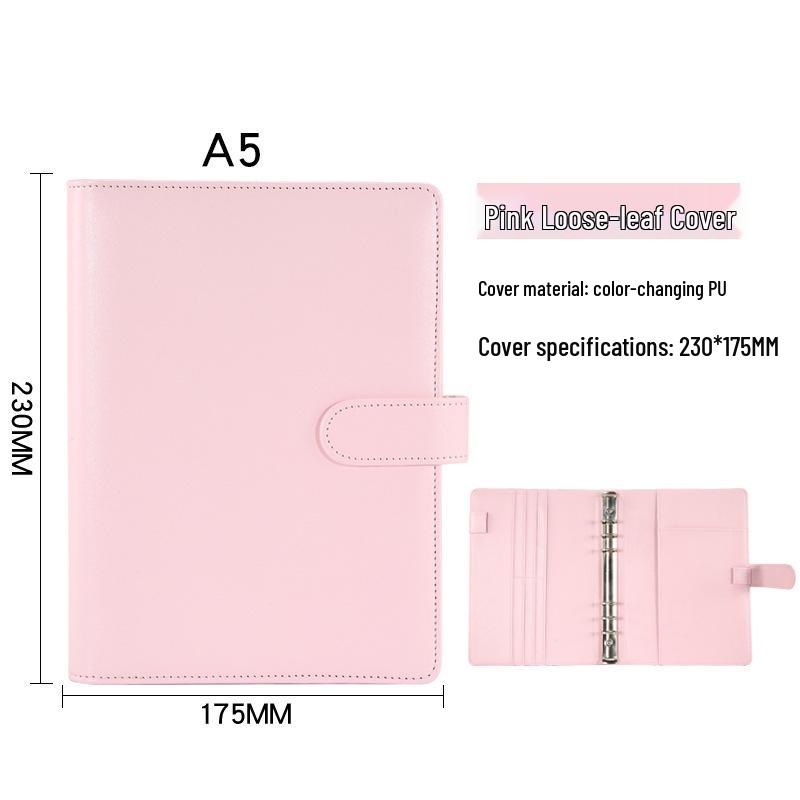 Macaron Minimalist Loose-Leaf Notebooks: A5, A6 Travel, and A7 Pocket Korean Creative Stationery Budget Books