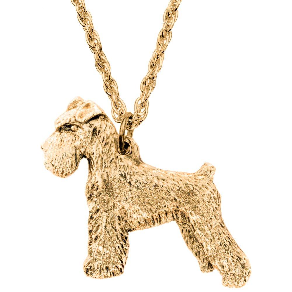 Miniature Schnauzer, British-made Art Dog Pendant Necklace Collection