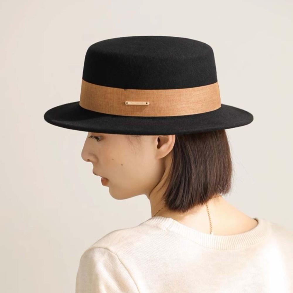 Versatile British Top Hat Vintage Looking Woolen Formal Hat Elegant Woolen Jazz Cap  Fashion Show